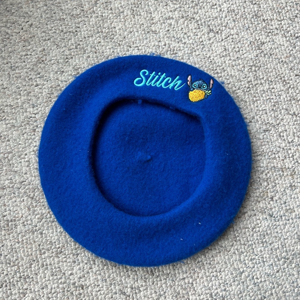 Box Lunch Blue Stitch Beret